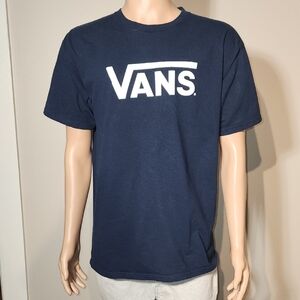 Vans Dark Blue Logo Tee